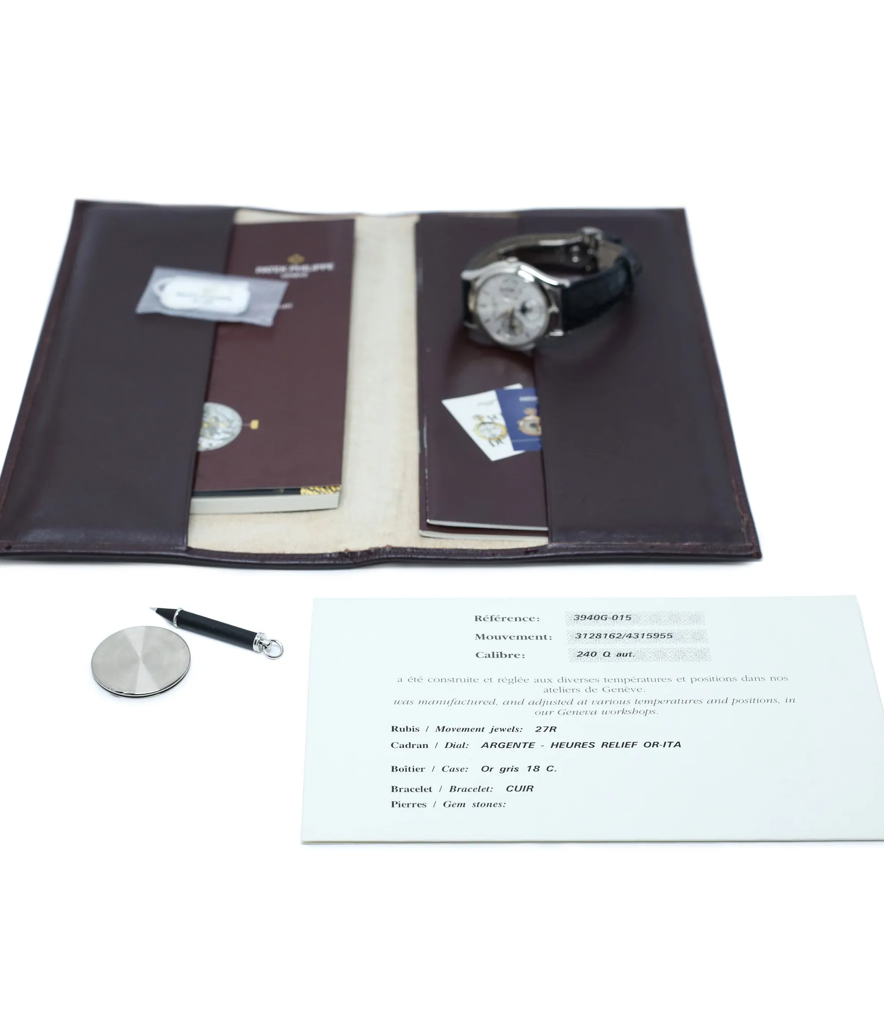 Perpetual Calendar 3940G | Italian Dial | White Gold