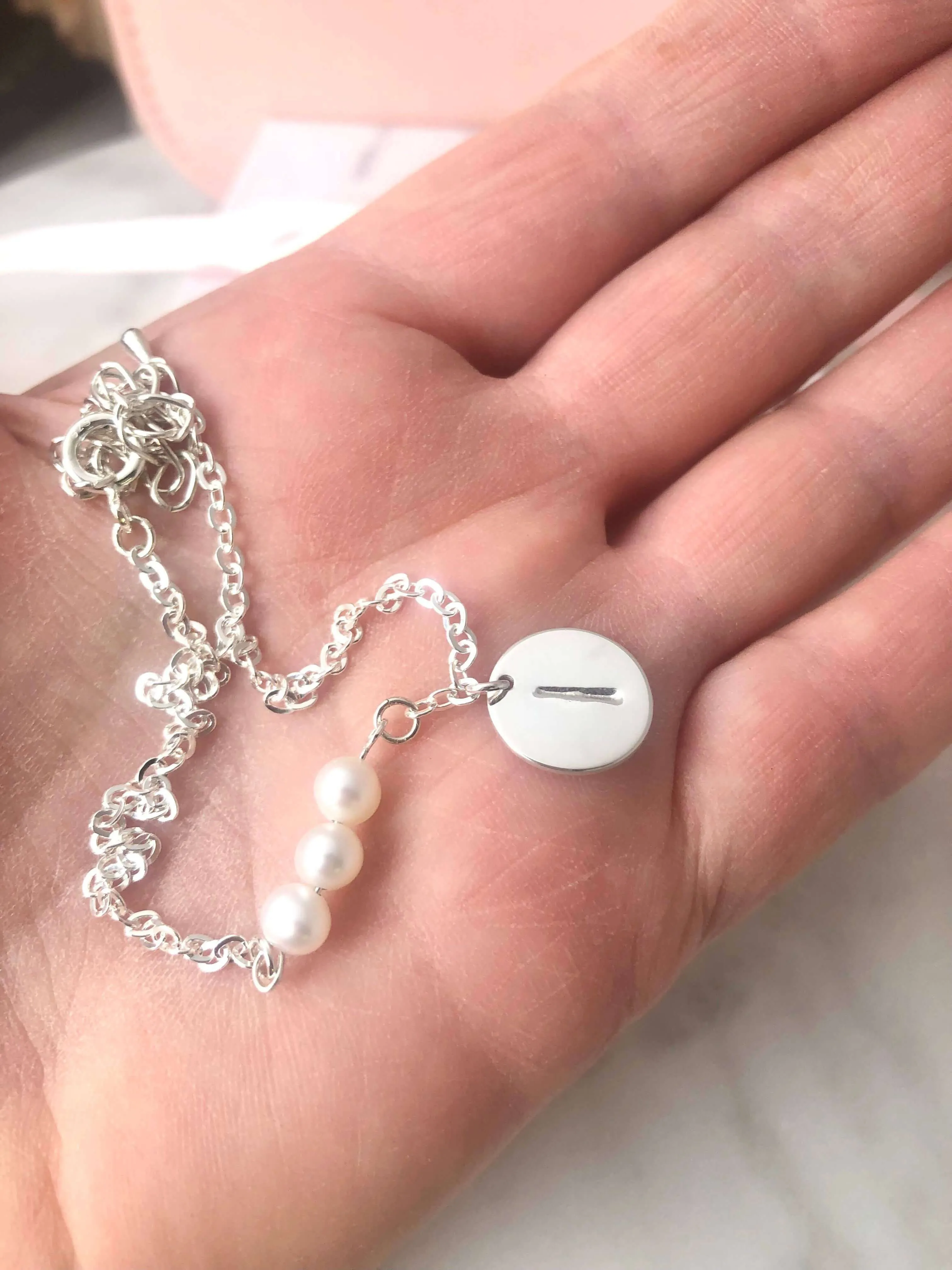 Personalised Pearl Bracelet