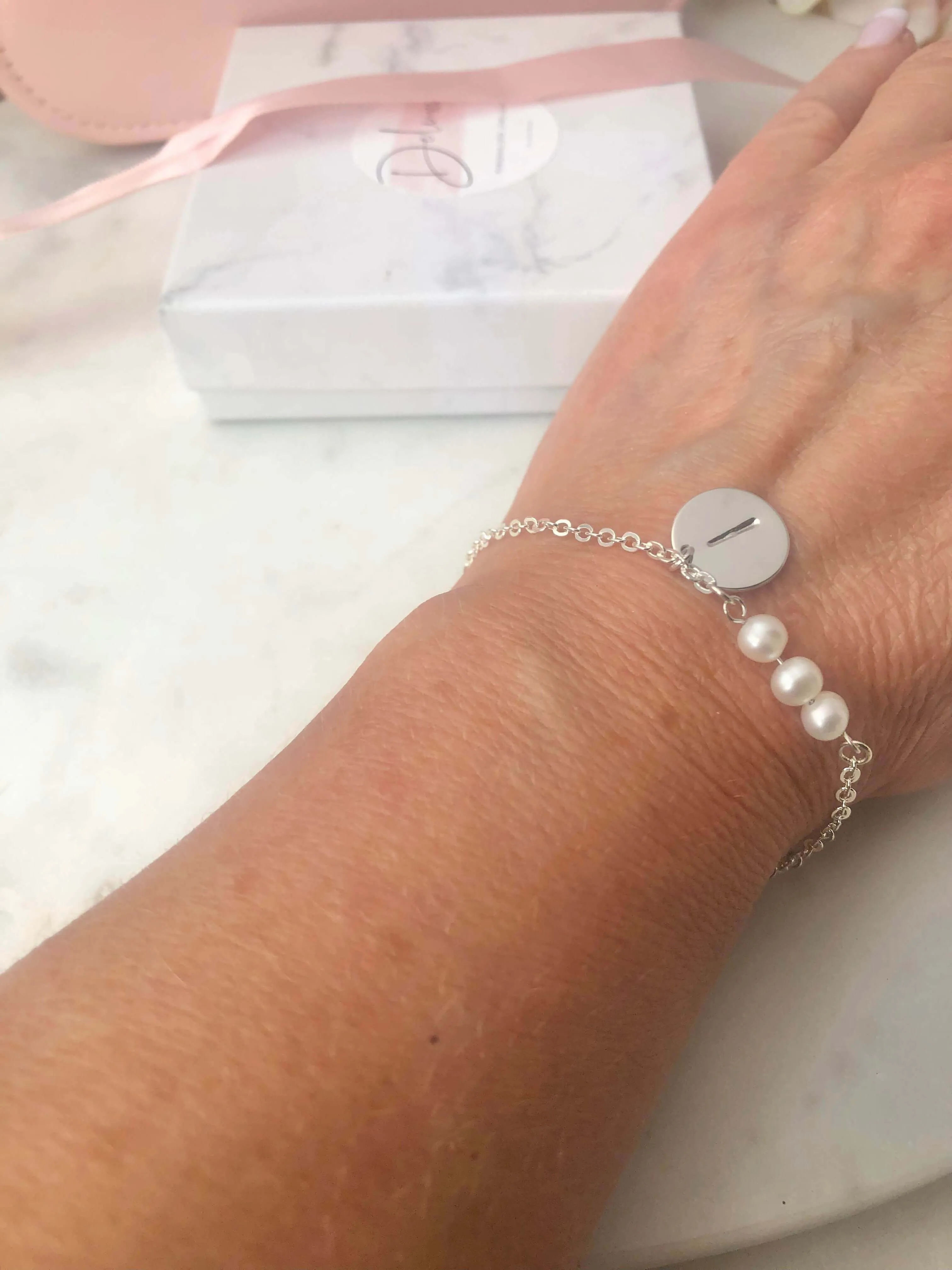 Personalised Pearl Bracelet