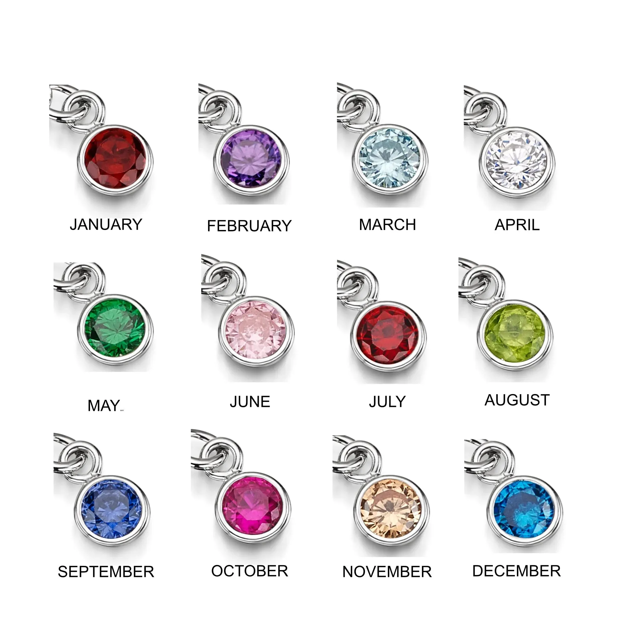 Personalized Sterling Silver Birthstone Flower Bracelets | Shrieking Violet®