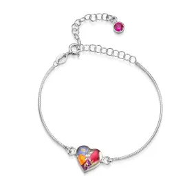 Personalized Sterling Silver Birthstone Flower Bracelets | Shrieking Violet®
