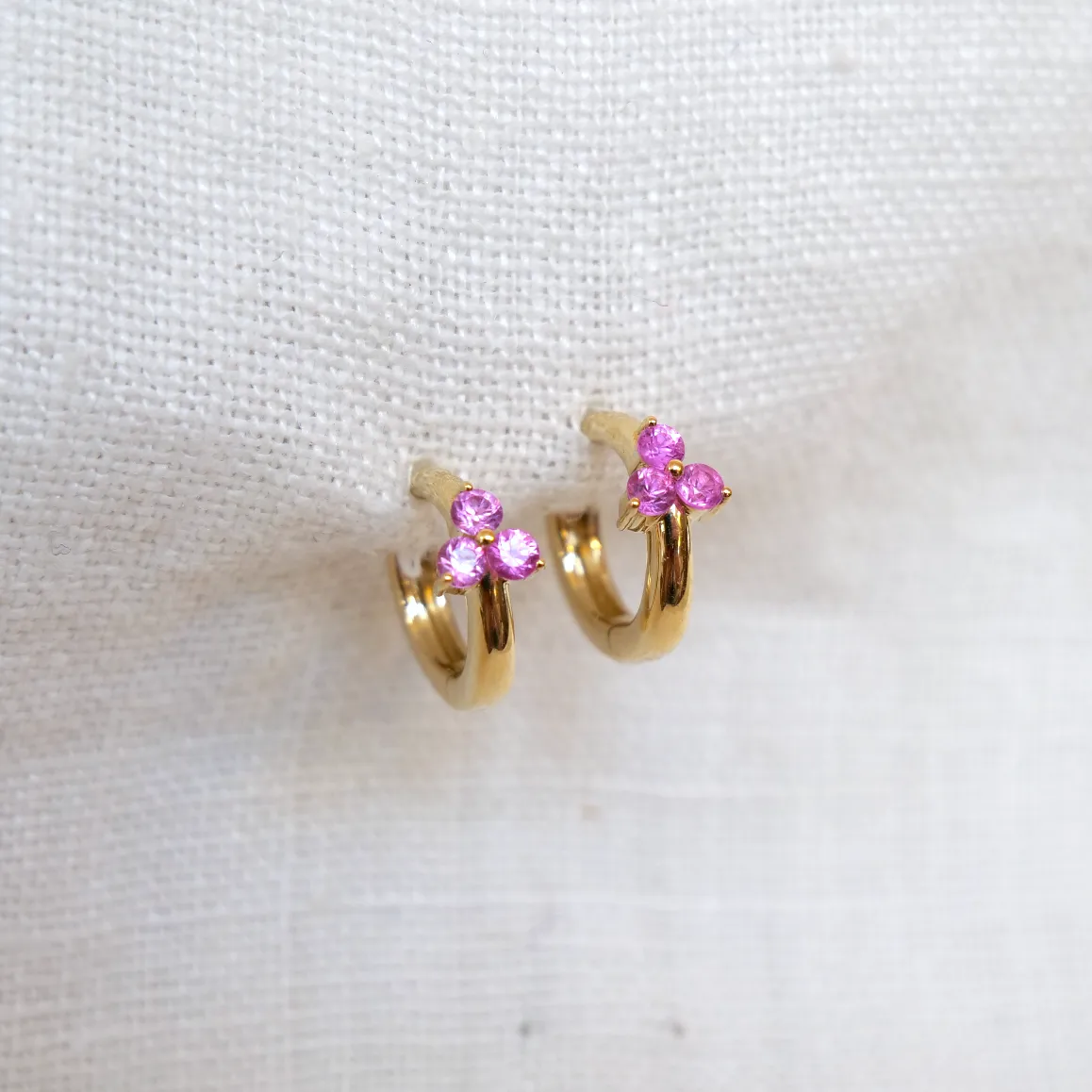 Pink Sapphire Triplets Clicker