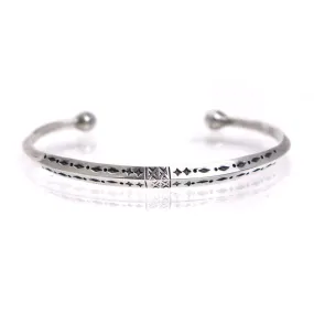 "Tuareg Style" Sterling Silver Cuff Bracelet