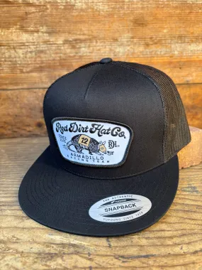 Red Dirt Hat Co. Black Dos Armadillo 5 Panel Snapback Hat RDHC-205