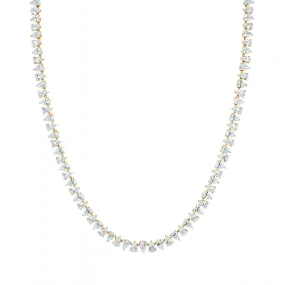 Reverse Water Drop Diamond Tennis Necklace | Ready to Ship