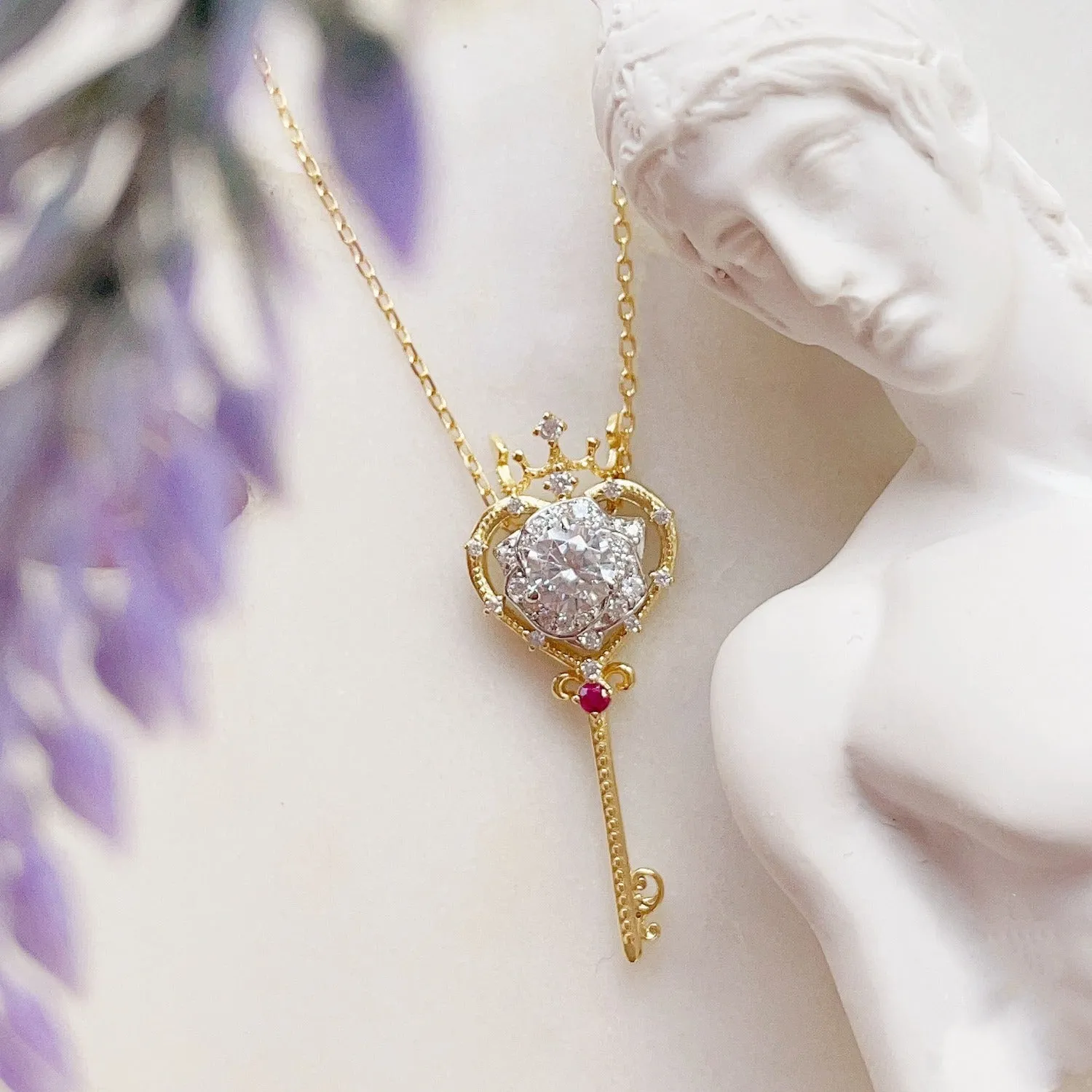 Rosa Key Three-Way Necklace©