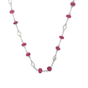 Ruby Bead Necklace