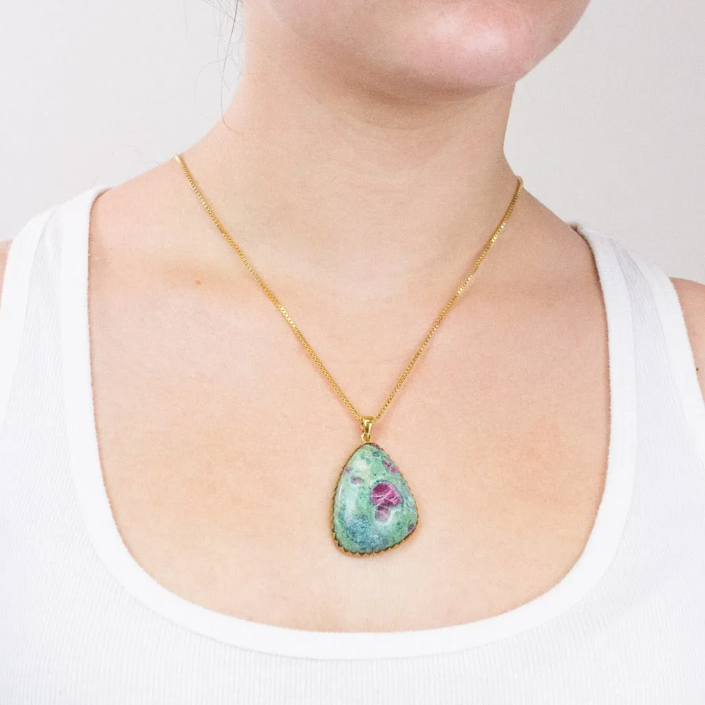 Ruby Fuchsite Necklace