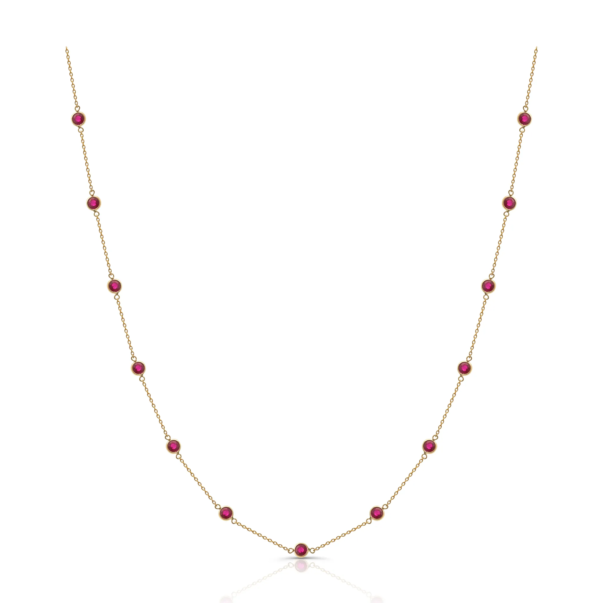 Rubys by the yard necklace