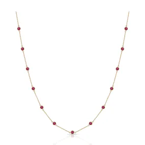 Rubys by the yard necklace