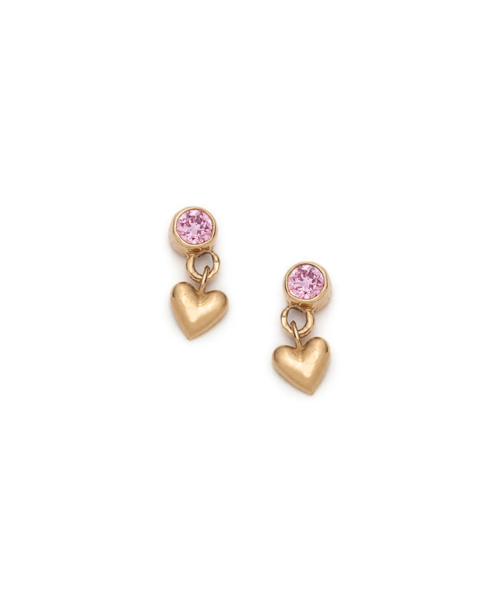 Sapphire Baby Heart Earring