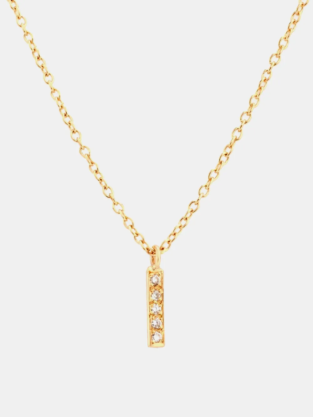 Satomi Kawakita Small Diamond Bar Necklace