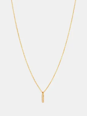 Satomi Kawakita Small Diamond Bar Necklace