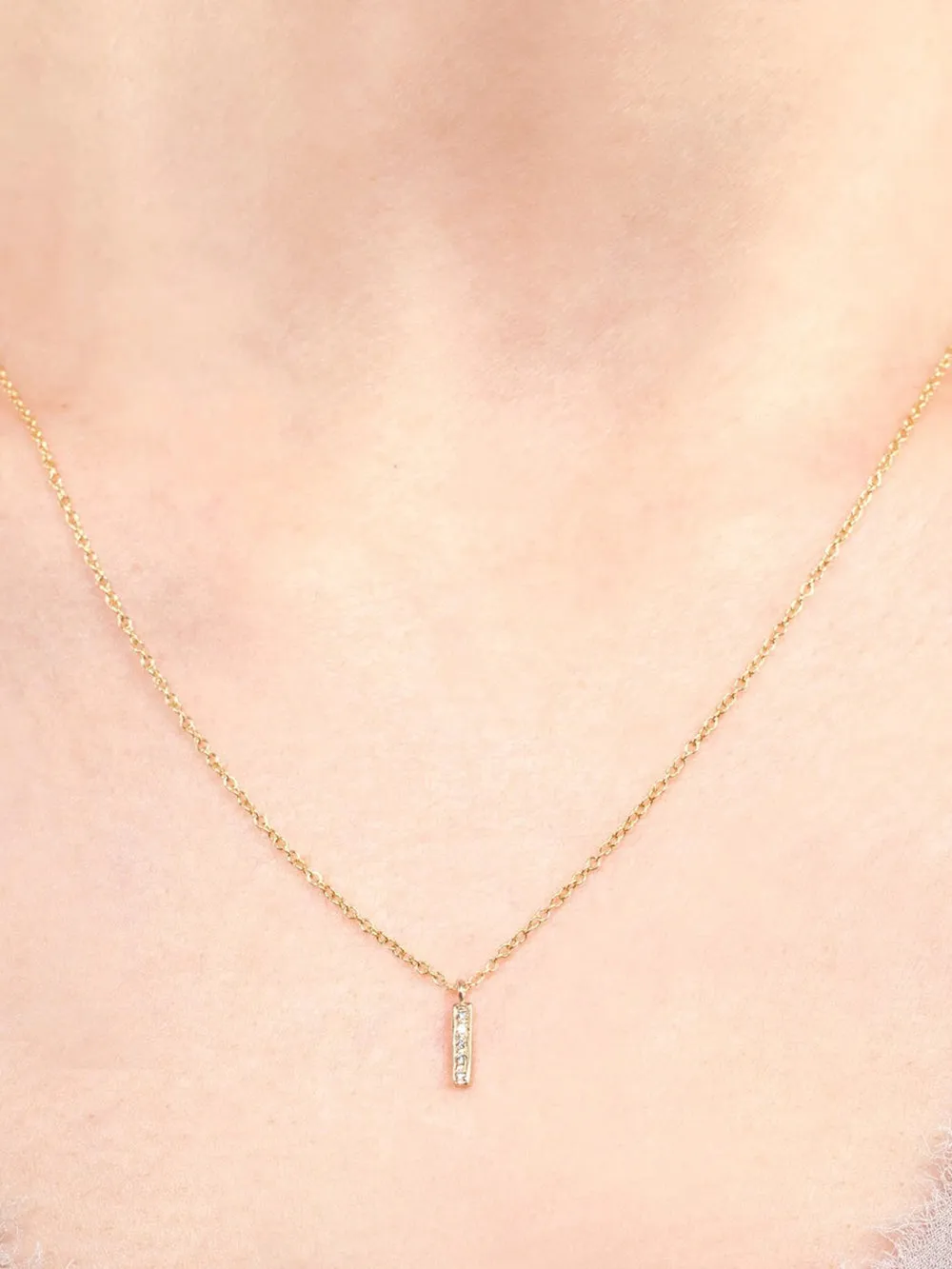 Satomi Kawakita Small Diamond Bar Necklace