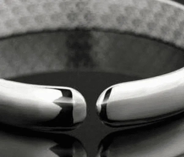 Scroll Carved Silver Cuff Bangle Bracelet for Women