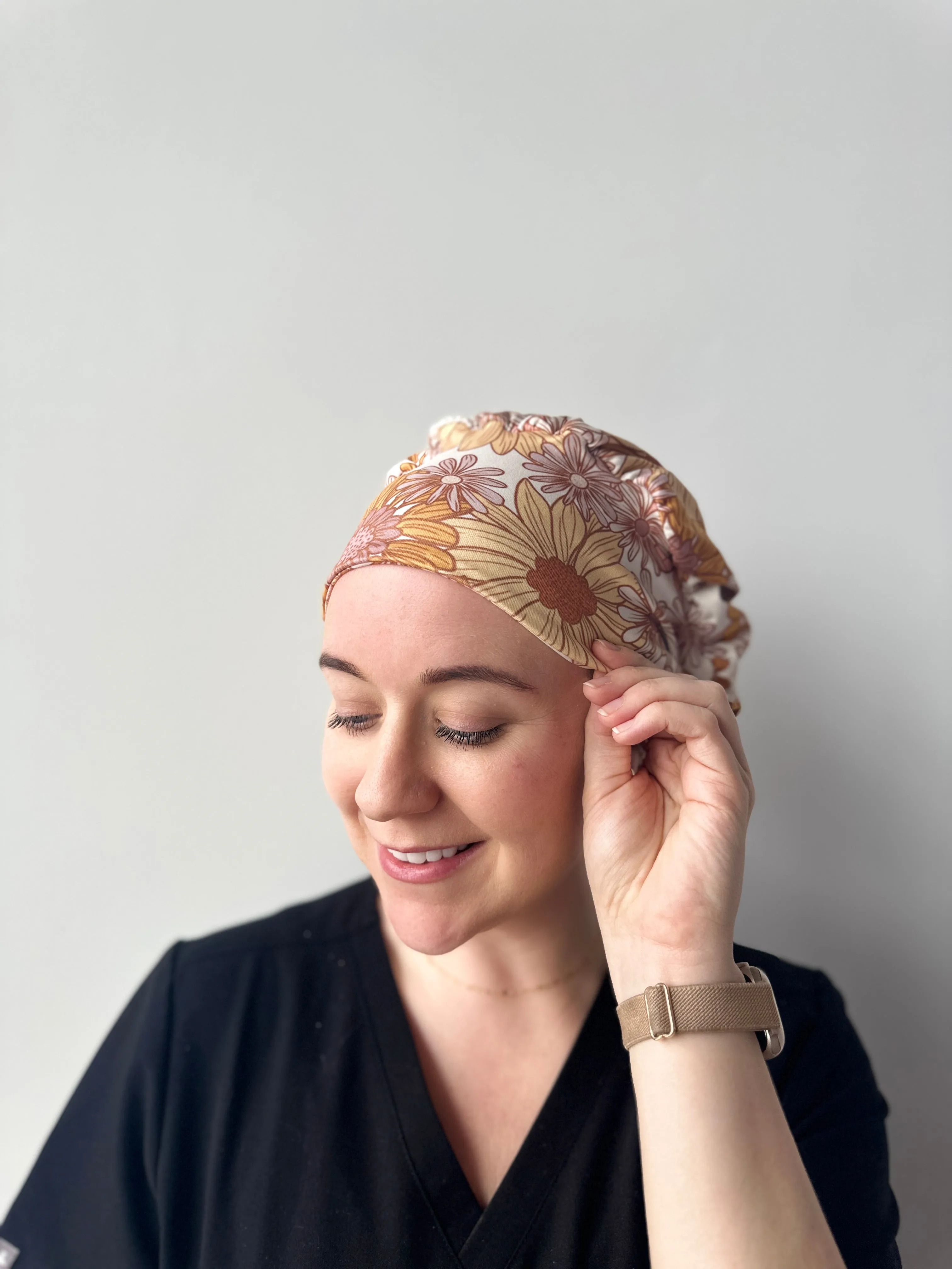 Scrub Hat - Flower Power