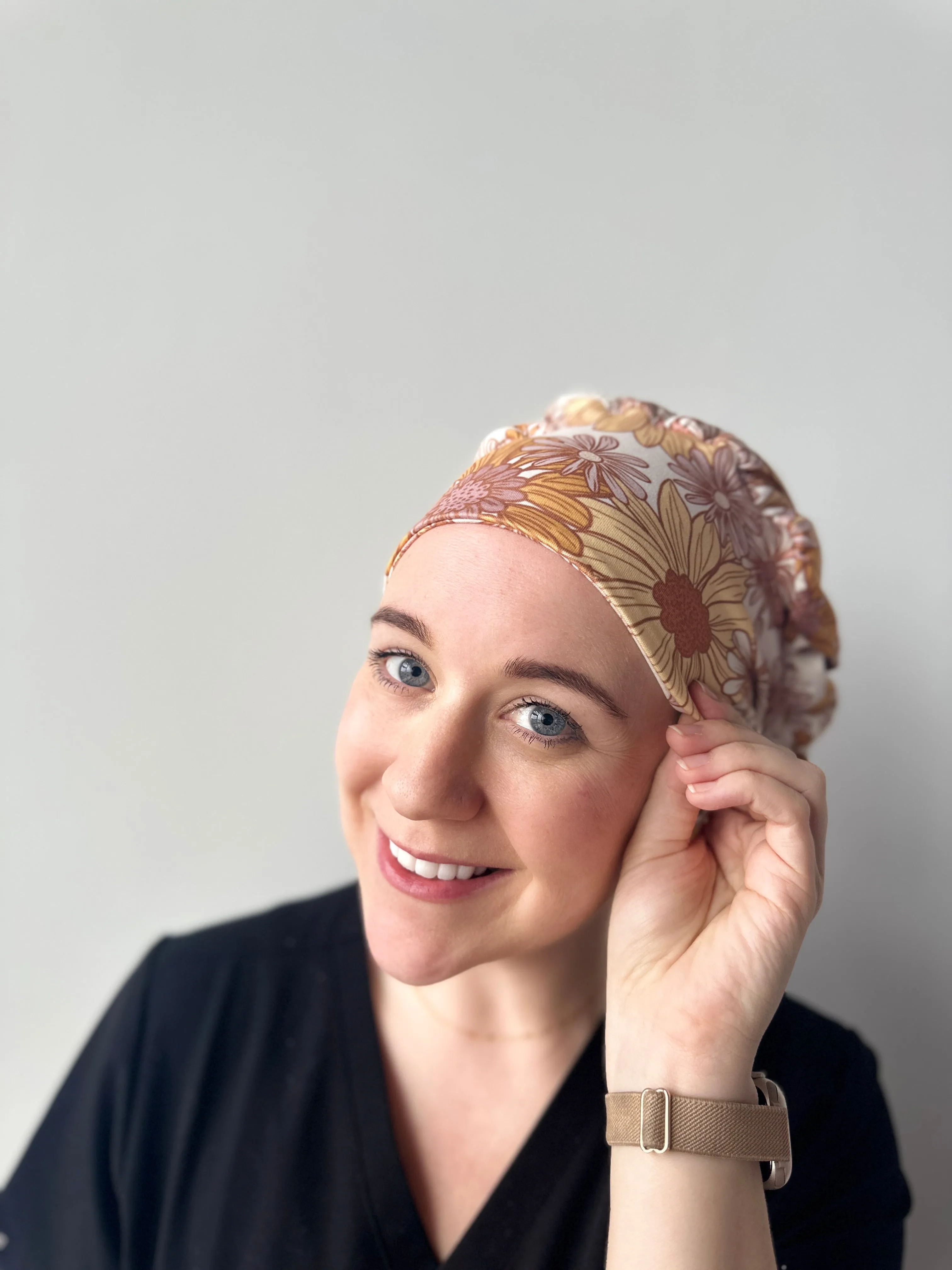 Scrub Hat - Flower Power
