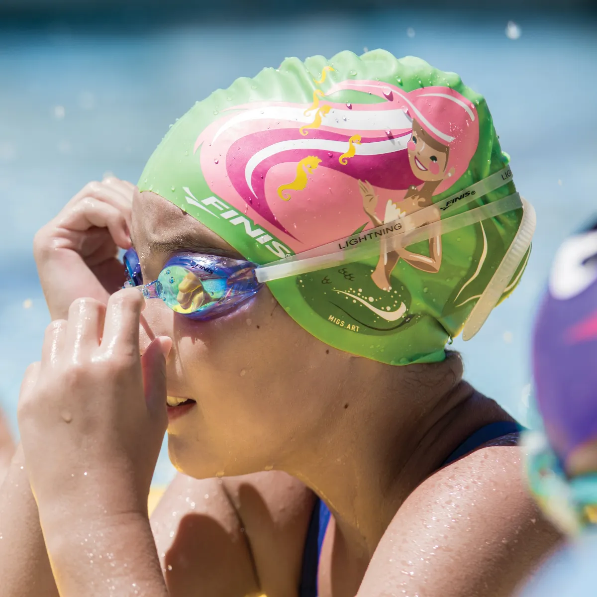 Seahorse | Mermaid Silicone Swim Cap