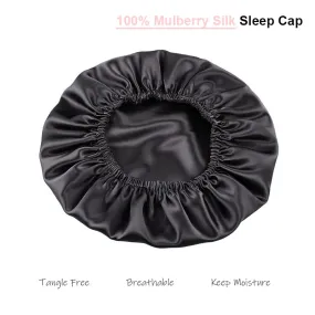 Silk Sleep Cap Charcoal - Dropshipping