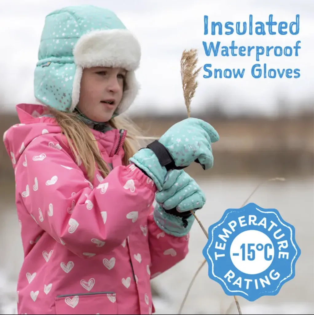 Size XL(8-10): Jan & Jul Heather Grey Waterproof GLOVES NEW