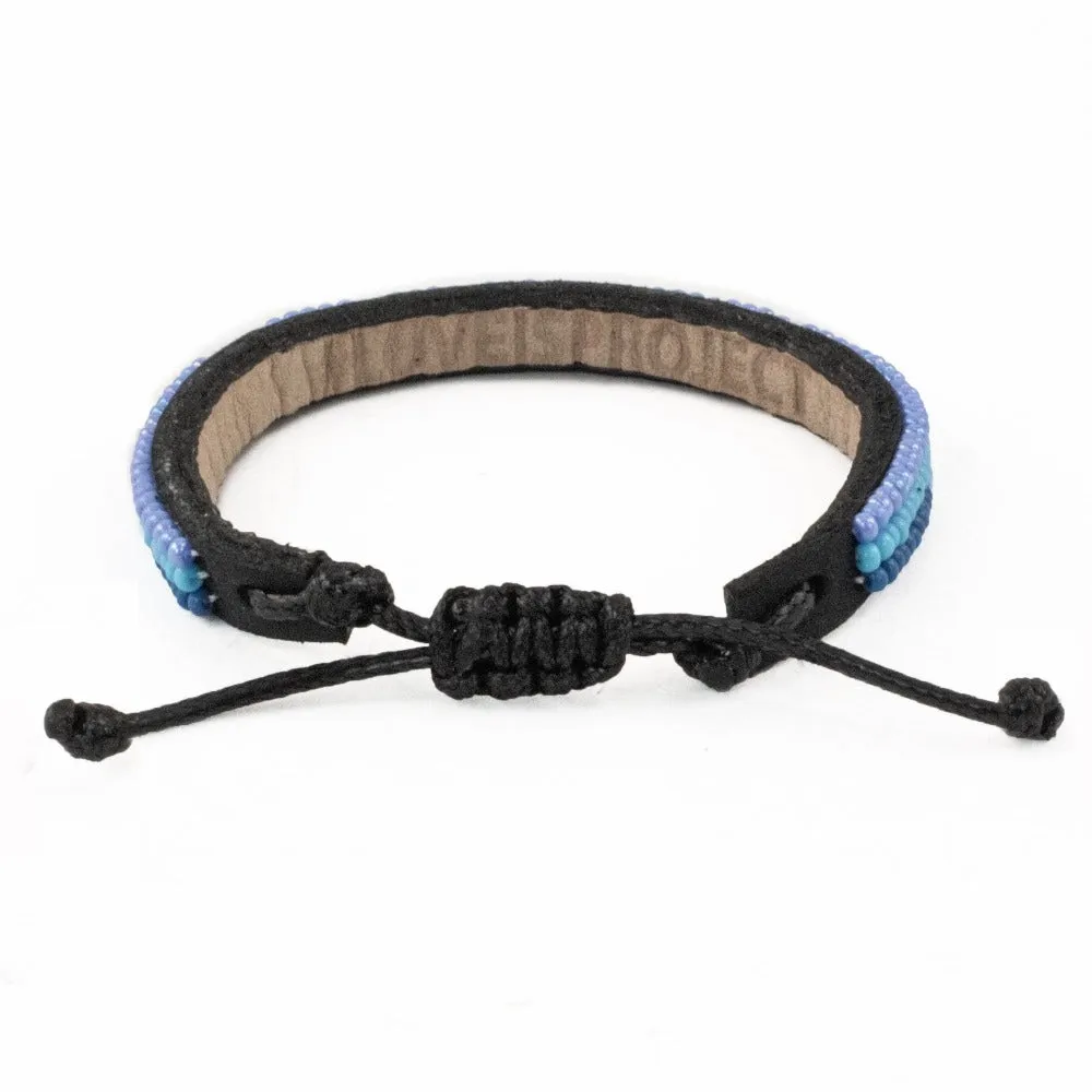 Skinny Ombré LOVE Bracelet - Aquamarine
