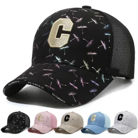 Spring Summer Women Men Baseball Caps Male Female Breathable Mesh Lady Sport Print Sun Hats Cap For Women Men