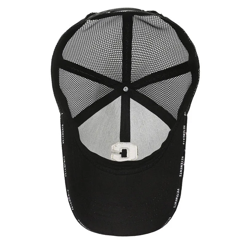 Spring Summer Women Men Baseball Caps Male Female Breathable Mesh Lady Sport Print Sun Hats Cap For Women Men
