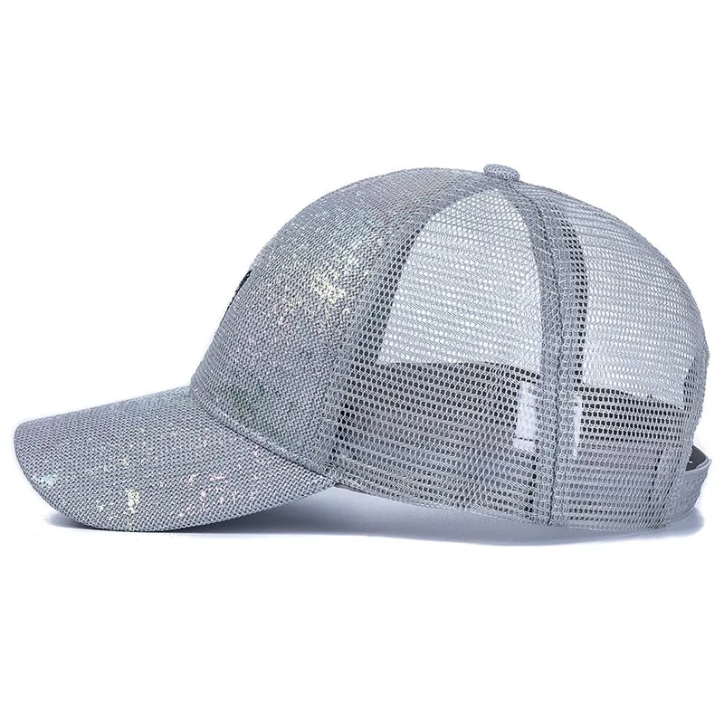 Stylish Women's Cap Summer Trucker Hats For Women Fashion Soild Butterfly Embroidery Baseball Cap Outdoor Streetwear Hat Cap