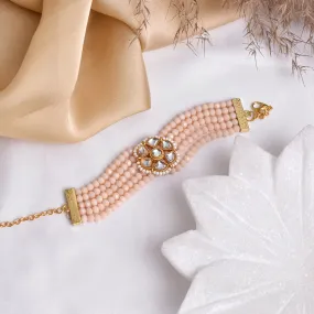 Teejh Adhira Light Pink Beaded Bracelet