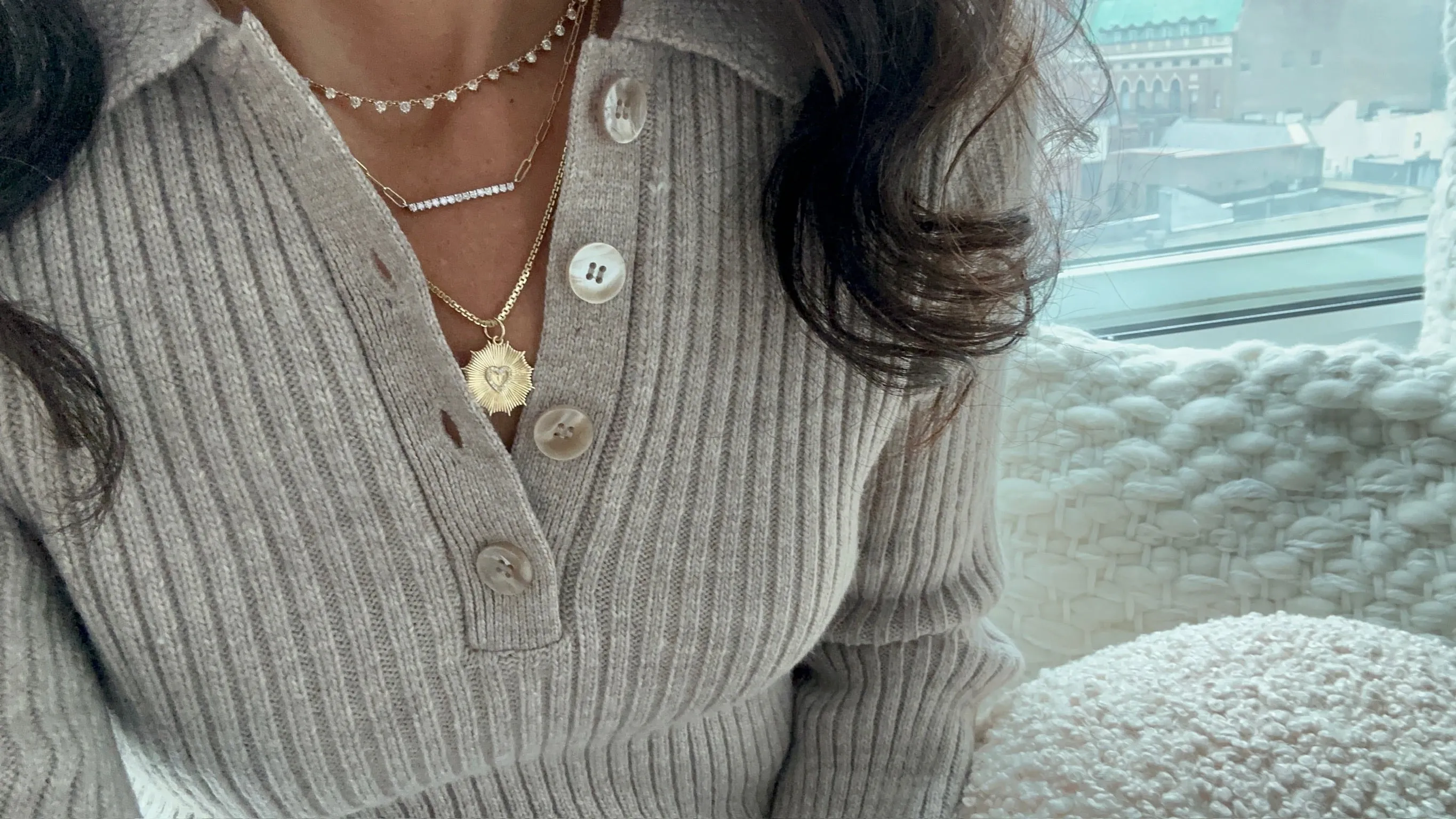 The Michelle Mini Link Diamond Necklace