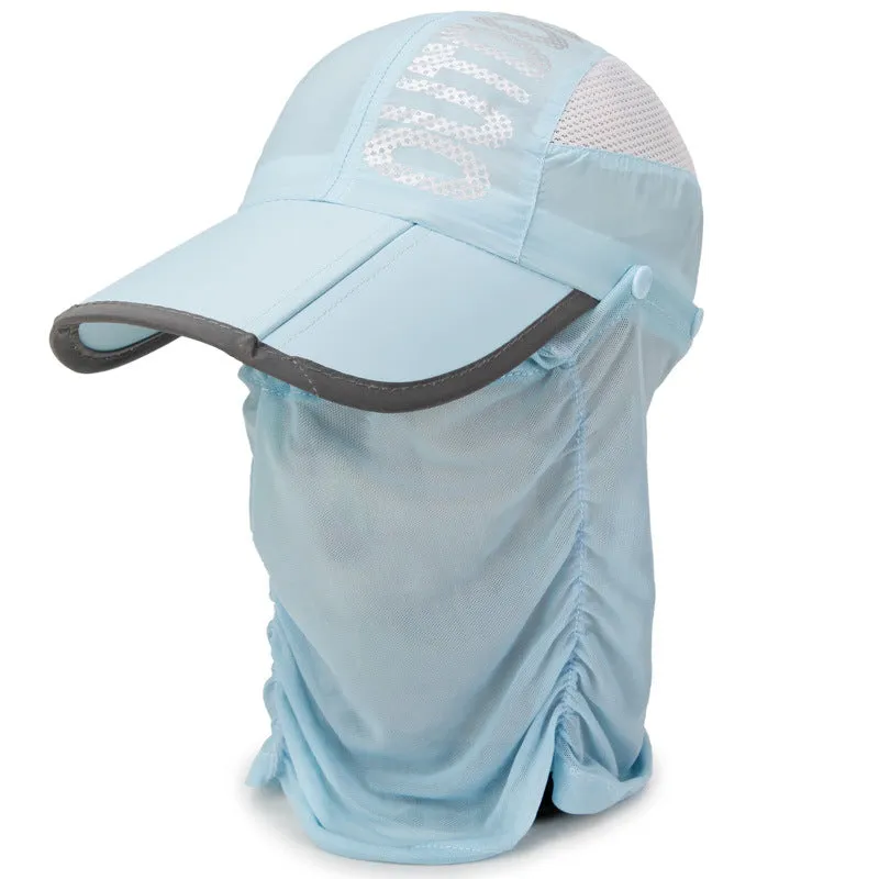 Unisex Baseball Cap UPF 50 with Face Covering
