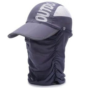 Unisex Baseball Cap UPF 50 with Face Covering