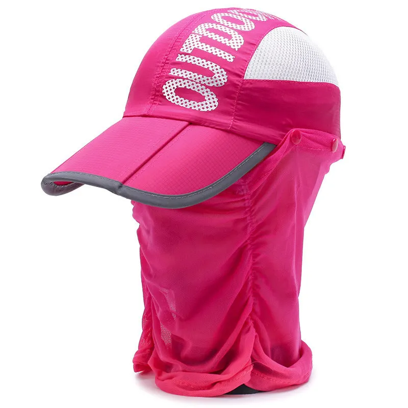 Unisex Baseball Cap UPF 50 with Face Covering