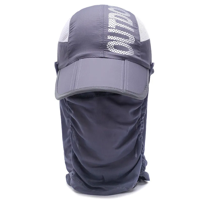 Unisex Baseball Cap UPF 50 with Face Covering