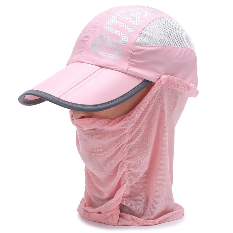 Unisex Baseball Cap UPF 50 with Face Covering