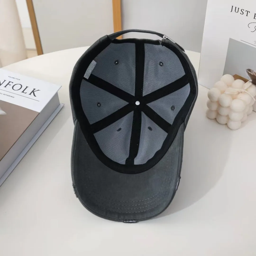 Unisex Fashion Cap Kpop Simple Hole Style Candy Colors Baseball Cap For Men Women High Quality Streetwear Hat