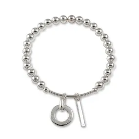VT DISC AND BAR BALL BRACELET