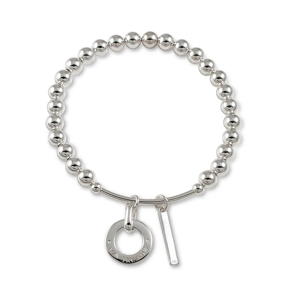 VT DISC AND BAR BALL BRACELET