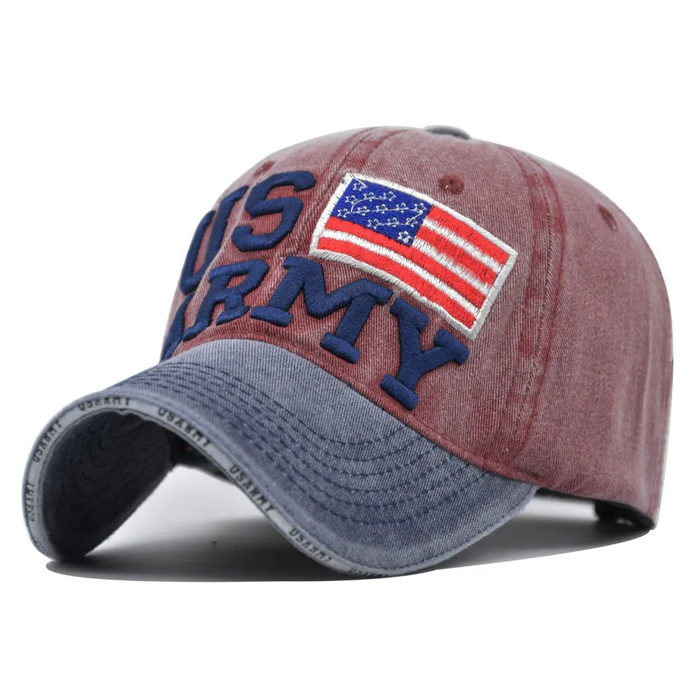 Washed Baseball Cap New Spring Summer Sunhat Embroidered Letter Men Women Unisex-Teens Cotton Snapback Caps Vintage Hip Hop Hat