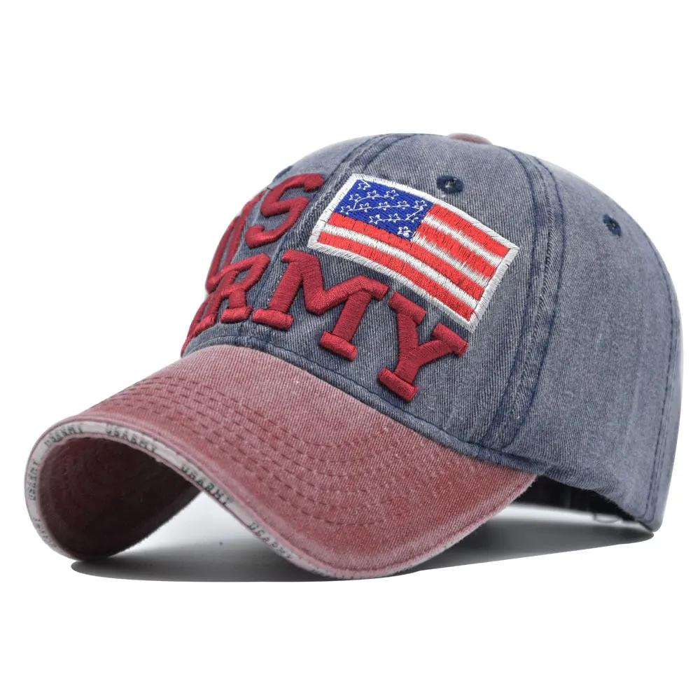 Washed Baseball Cap New Spring Summer Sunhat Embroidered Letter Men Women Unisex-Teens Cotton Snapback Caps Vintage Hip Hop Hat