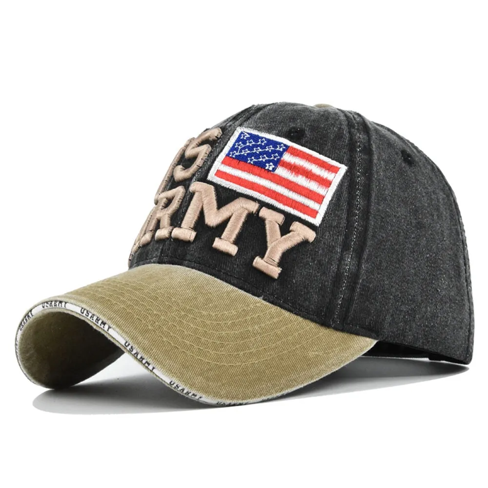 Washed Baseball Cap New Spring Summer Sunhat Embroidered Letter Men Women Unisex-Teens Cotton Snapback Caps Vintage Hip Hop Hat