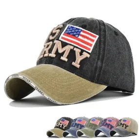 Washed Baseball Cap New Spring Summer Sunhat Embroidered Letter Men Women Unisex-Teens Cotton Snapback Caps Vintage Hip Hop Hat