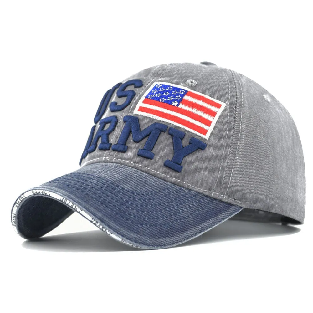 Washed Baseball Cap New Spring Summer Sunhat Embroidered Letter Men Women Unisex-Teens Cotton Snapback Caps Vintage Hip Hop Hat
