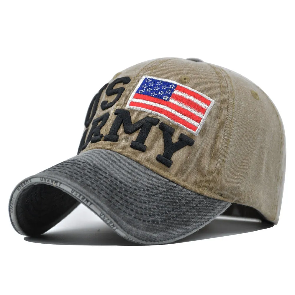 Washed Baseball Cap New Spring Summer Sunhat Embroidered Letter Men Women Unisex-Teens Cotton Snapback Caps Vintage Hip Hop Hat