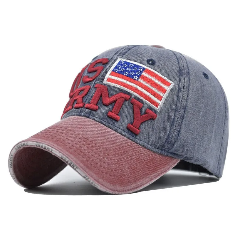Washed Baseball Cap New Spring Summer Sunhat Embroidered Letter Men Women Unisex-Teens Cotton Snapback Caps Vintage Hip Hop Hat