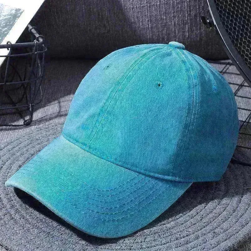 Washed Baseball Caps For Men And Women Outdoor Distressed Sun Hats Simple Caps