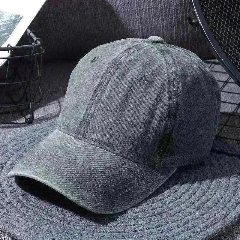 Washed Baseball Caps For Men And Women Outdoor Distressed Sun Hats Simple Caps