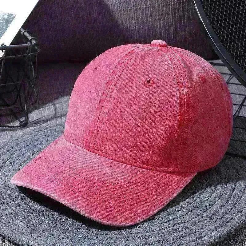 Washed Baseball Caps For Men And Women Outdoor Distressed Sun Hats Simple Caps