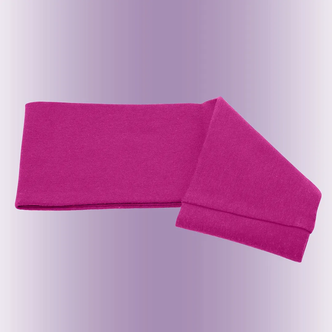 Women's Headbands Cotton Jersey 3" Wide Yoga Fitness Fashion Made in the USA Fuchsia