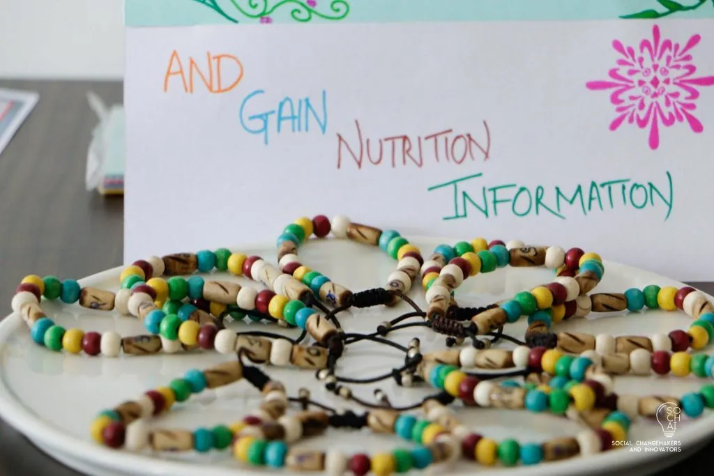Wooden Nutribeads Feeding Pattern Bracelet